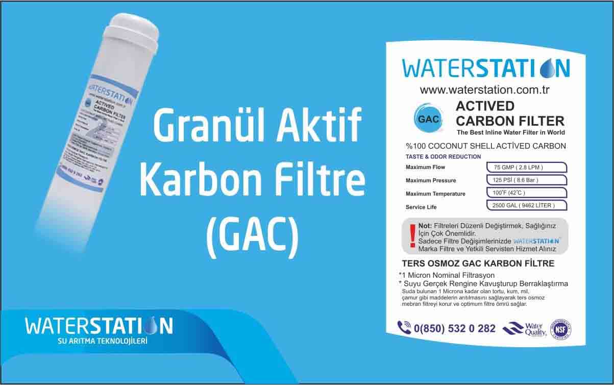 Granül Aktif Karbon (GAC) Filtre Nedir?